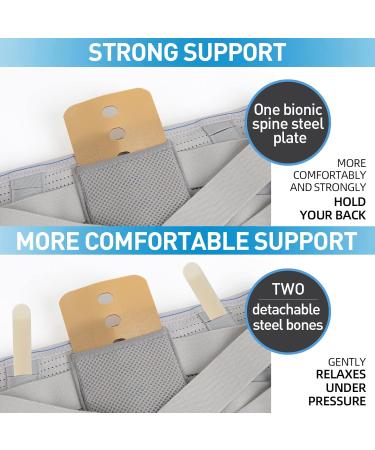 Buy KIWI RATA Back Brace - Pain Relief Support Belt for Men & Women | Breathable Design for Sciatica Herniated Disc & Scoliosis - Perfect for Heavy Lifting - Buy Online on GoSupps.com
