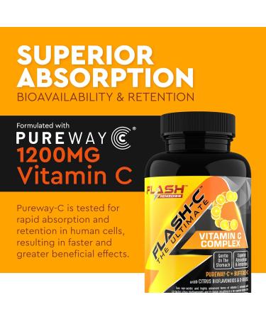 Vitamin C Complex with Bioflavonoids and D-Ribose - Vegan, Gentle on Stomach - Immune Support - 90 Capsules - Buy Online on GoSupps.com