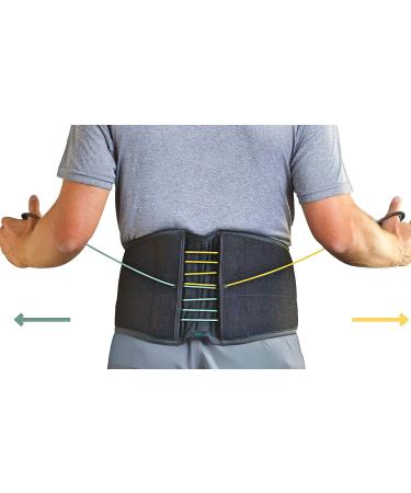 Aspen Quikdraw PRO Back Brace - Medium Black - Lumbar Pain Relief with Pulley System - Buy Online on GoSupps.com