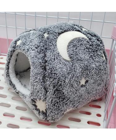LeerKing Glow in the Dark Guinea Pig Bed - Small Pet Hideout Nest for Rabbits, Chinchillas, Ferrets, and More - Grey - Size M - Buy Online on GoSupps.com