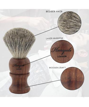 Haryali London Razor Brush | Sustainable Wooden Premium Shaving Brush for a Perfect Shave - Buy Online on GoSupps.com