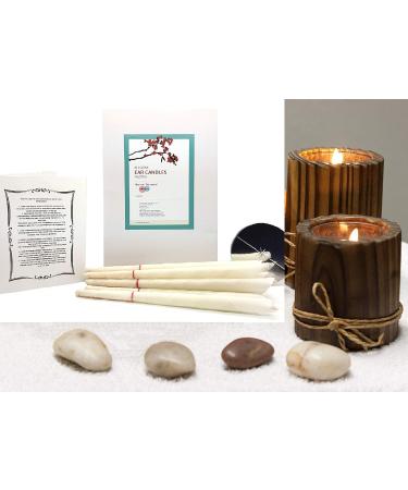 Hopi Ear Candles Natural Ear Candles 12 Pack (6 pairs) Beeswax Ear Candling Cones Organic ear wax removal blocked ears therapeutic tinnitus relief sinus release migraine relief holistic treatment - Buy Online on GoSupps.com