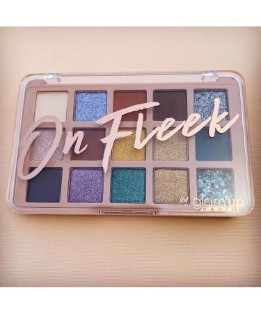 Glam Up Paris - Palette on Fleek - Eyeshadow - Eyeshadow Palette - 15 Shades: Matte Satin and Metallic - Highly Pigmented - 17.5 grams - N 1 - Buy Online on GoSupps.com