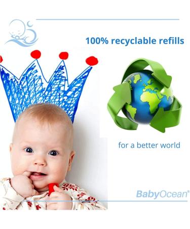 Babyocean Refill Cassettes for Angelcare & Foppapedretti - 8m 7 Layers Odor Control (Pack of 8) - International Shipping Available - Buy Online on GoSupps.com