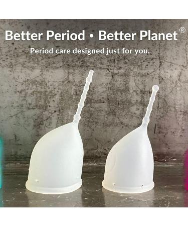 Kind Cup Menstrual Cup | Leak-Free Reusable Design | Up to 12-Hour Wear | Tampon & Pad Alternative | Ergonomic Fit | Small/Large Clear - Buy Online on GoSupps.com