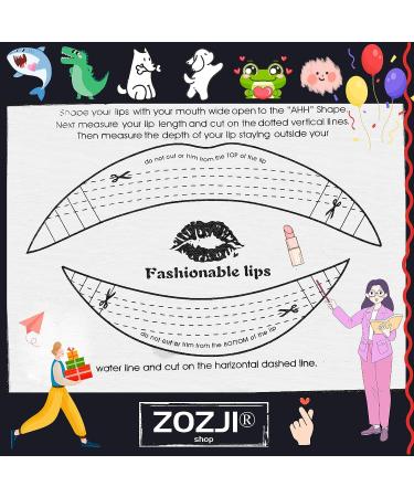 12 PCS Eco-Friendly Lip Tattoo Stickers - Long Lasting & Waterproof Disposable Lipstick - Odorless & Safe - GL003 - Buy Online on GoSupps.com
