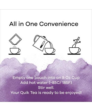 Quik Tea Saffron Masala Chai Tea Latte - 10 Count Single Box - All Natural Singe Serve Pouches of Instant Authentic Comfort Wellness Tea - Buy Online on GoSupps.com