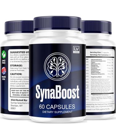 (2 Pack) Synaboost Syna Boost Synaboost Capsules Synaboost Brain & Focus Synaboost Brain Synaboost Advanced Formula Capsules Synaboost Supplement 120 Capsules for 2 Months - Buy Online on GoSupps.com