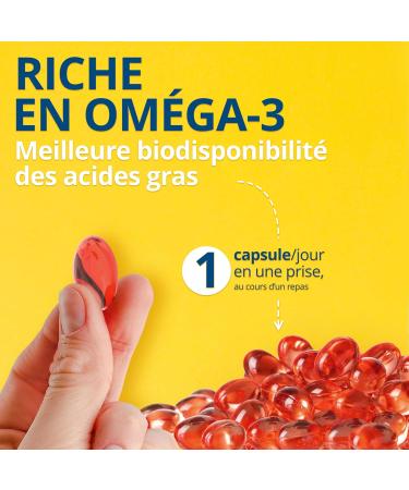 OM3 - Krill Oil - Rich in Omega-3 Phospholipids and Astaxanthin Esters -Sustainably Antarctic Peach - 30 Capsules - Buy Online on GoSupps.com