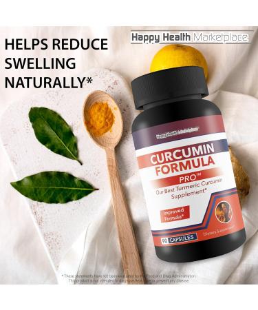 Curcumin Formula Pro - Our Best Turmeric Curcumin Ginger Supplement - High Absorption Turmeric with Black Pepper - Liposomal Turmeric Relief Factor Turmeric Supplement for Inflammatory Health - Buy Online on GoSupps.com