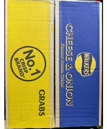 Walkers Cheese & Onion Crisps Case of 32x45g - Buy Online on GoSupps.com
