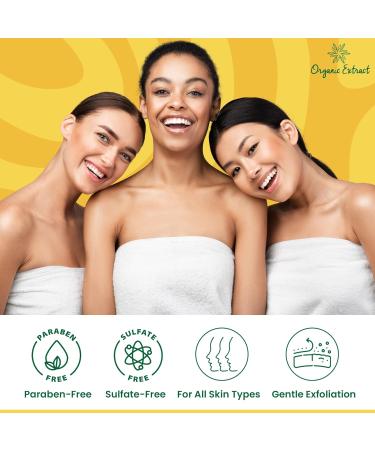 Buy Turmeric Face Scrub 12 fl oz - Exfoliating Skin Brightening & Moisturizing with Papaya Extract - Big Size for Even Skin Tone | International Shipping Available - Buy Online on GoSupps.com