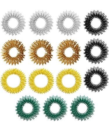 Jiakalamo 15-Part Finger Massage Zappel Toy - Acupressure Ring for Stress Relief & Relaxation | Portable for All Ages | 4 Colors 3 Pieces - Buy Online on GoSupps.com