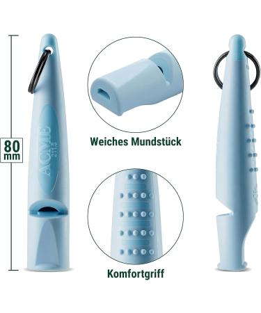 Acme Dog Whistle No. 211.5 | Free Matt Black Pipe Band | Ideal Recall Tool | Large Reach & Standardized Frequency (Baby Blue) | International Shipping Available - Buy Online on GoSupps.com