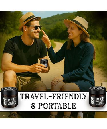 Kine Tallow Co. Moisturizing Tallow Sun Balm Zinc Oxide Protection Natural Ingredients with Beeswax and Coconut Oil - Buy Online on GoSupps.com