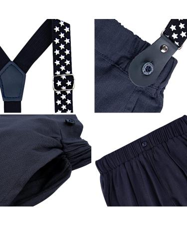 Mint Green Baby Boy 4pcs Gentleman Wedding Suit Set 18-24 Months - Long Sleeves Striped Shirts, Trousers, Suspenders, Bowtie - Buy Online on GoSupps.com