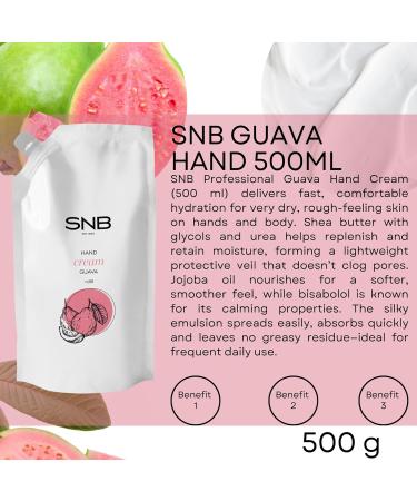 Star Nails Bulgaria Ltd SNB Professional Hand Cream with Guava 500 ml moisturizes and softens the skin hand care and body care for very dry and cracked skin with 91 natural ingredients - Buy Online on GoSupps.com