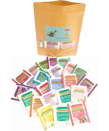 Twinings Superblends Tea Fruit Herbal Tea Selection Gift Set 23 Mixed Flavours of Superblends Soulful Blends BioBlends Mixed Collection Individually Wrapped tea bags Variety Pack Bags - Buy Online on GoSupps.com