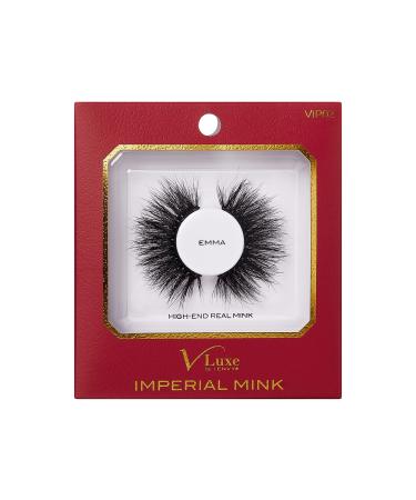 VLuxe False Lashes Imperial Mink High-End Eyelashes Handcrafted Dramatic Natural Lashes Wispy Fluffy Volume Extension Eyelashes (EMMA)