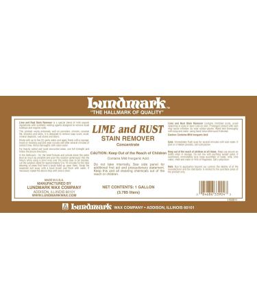 Lundmark Lime and Rust Remover Concentrate - 1-Gallon | Powerful Cleaning Solution for Tough Stains | International Shipping Available - Buy Online on GoSupps.com
