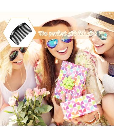 DHWEKU 6 Pieces Plastic Side Hair Twist Comb French Twist Comb Hair Clips with Teeth for Fine Hair Accessories Women Girls 3 Colours (23 Teeth) - Buy Online on GoSupps.com