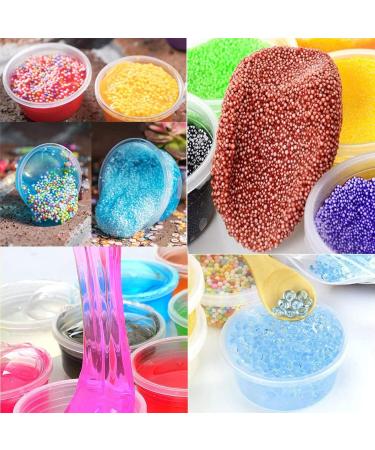 XINGLIAN 50 Pack 4 Ounce Clear Slime Foam Ball Storage Containers - DIY Craft Making Supplies - Buy Online on GoSupps.com