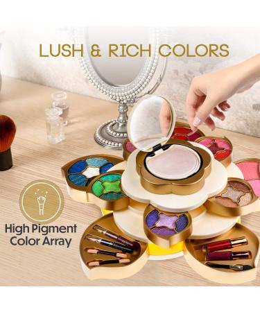 CoralBeau Flower Shaped Makeup Set for Women - Luxurious Adult & Teen Girls Cosmetic Kit - Buy Online on GoSupps.com