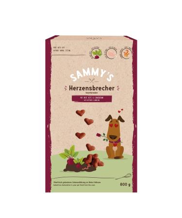 Sammy's Heartbreaker | Finely baked snacks for dogs | With beetroot & dandelion | 1 x 800 g Heartbreaker 800 g (1 pack) - Buy Online on GoSupps.com