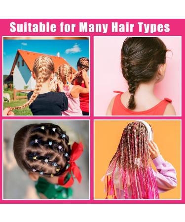 2000 Mini Hair Ties for Girls - Colorful Elastic Hair Bands with Cutter & Pink Tail Comb - Perfect for Easy Styling! - Buy Online on GoSupps.com