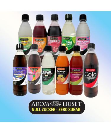 Aromhuset Zero Strawberry Soda Syrup Concentrate 500ml - Create 12.5 Litres of Sugar-Free Soft Drink - Buy Online on GoSupps.com