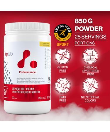 ATP LAB - ATP Supreme Beef Protein Powder Grass Fed 850g (Vanilla Flavour) - Proteins From Beef Bone Broth & Hydrolysed Grass-fed Beef Collagen Vanilla 850 g (Pack of 1) - Buy Online on GoSupps.com
