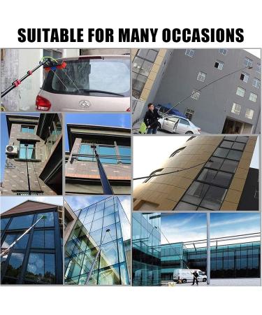 Window Cleaning Rod Water-Bearing Telescopic Rod Window Cleaner with Telescopic Handle for Window Glass Wall photovoltaic Panel Cleaning 20FT/6M - Buy Online on GoSupps.com