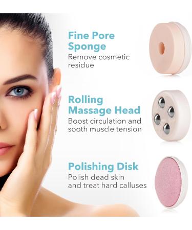 Atreo Electrical Facial Cleansing Brush - 6 Brush Heads for Deep Skin Cleaning Exfoliating Massaging and Full Body Spa Treatment - IPX7 Waterproof - USB Rechargeable Dock with Travel Bag - Buy Online on GoSupps.com