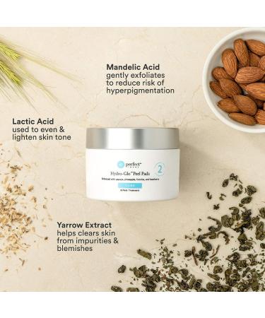 Hydro-Glo Peel Pads 40% with Lactic, Mandelic & Glutathione - Perfect Image - Buy Online on GoSupps.com