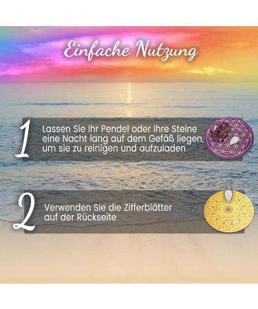 Vibratis Wooden Flower for Reloading Stones & Fortune Telling - 15 cm Made in France with Bracket for Dials & Pendulum Board - Buy Online on GoSupps.com