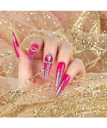 Teenitor Clear Stiletto Nail Tips Set | 600pcs Almond Shape Fake Nails with Glue | Acrylic Nail Clipper and Stand Included - Buy Online on GoSupps.com