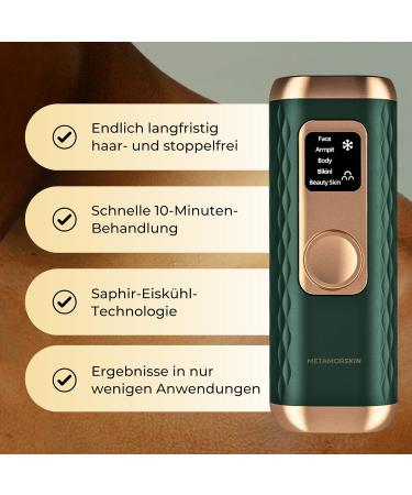 IPL Laser Hair Removal Device with Cooling Function | 990 000 Light Impulses | Painless Hair Removal for Men & Women | 5 Levels Program - Buy Online on GoSupps.com