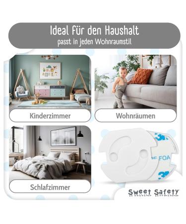 Sweet Safety Baby Socket Protectors | T V Tested Child Locking Safety Sockets | Easy Assembly Child Protection for Home - Buy Online on GoSupps.com