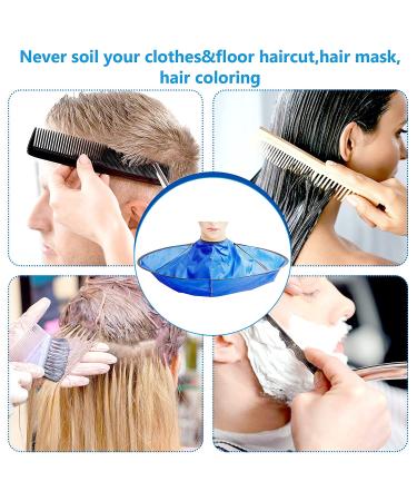 2-Piece Hair Cutting Cape Umbrella Set - Blue/Silver Salon Barber Cape for Teens & Adults - Buy Online on GoSupps.com
