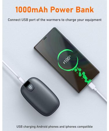 Faraday Hand Warmers 10000mAh Rechargeable Electric Hand Warmer | 3 Heating Levels | Portable & Long Lasting | Digital Display - Buy Online on GoSupps.com