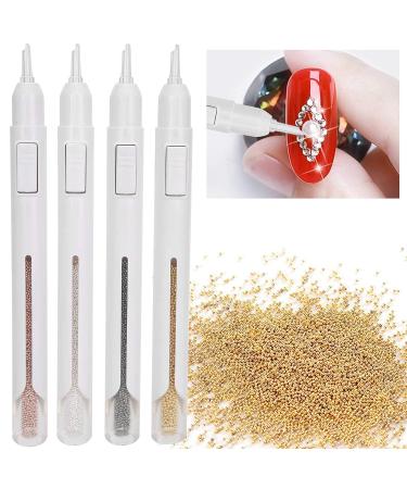 4PC Nail Dotting Pen Set - Professional Nail Art Tools with 2800 Steel Balls for DIY Manicure & Nail Studio - Buy Online on GoSupps.com