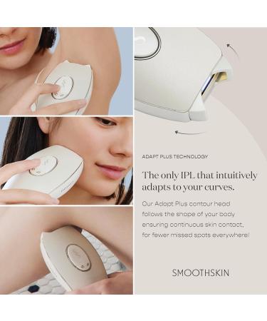 SmoothSkin Pure Adapt Champagne IPL Hair Removal Device | Long-Lasting Hair Reduction for Women & Men | Home Use for Body & Face - Buy Online on GoSupps.com