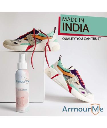ArmourMe Shoe Spray | Shoe Deodorizer | Shoe Spray Smell Eliminator for Shoes and Sandal | Men & Women Extra Strength Shoe Odor Eliminator | Socks Deodorize. (Rose) - Buy Online on GoSupps.com