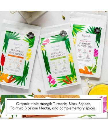 SugaVida Organic Turmeric Superblend with Cardamom - 240g | Triple-Strength Curcumin | Golden Milk & Turmeric Latte | Great Taste Award Winner - Buy Online on GoSupps.com