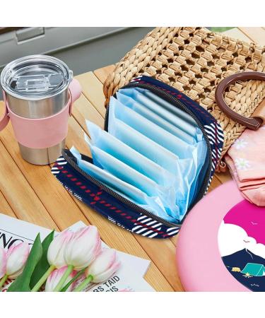 Portable Checkered Storage Bags for Women's Bandages & Menstrual Products - Multi-Colored | Ideal for School & Office - Buy Online on GoSupps.com