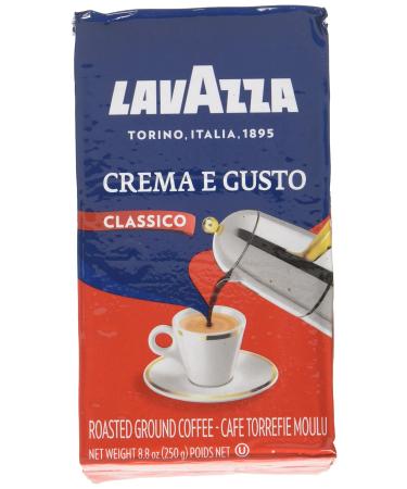 Lavazza Italian "Crema e Gusto" Ground Espresso (1 case  20 x 8.8 oz bricks)