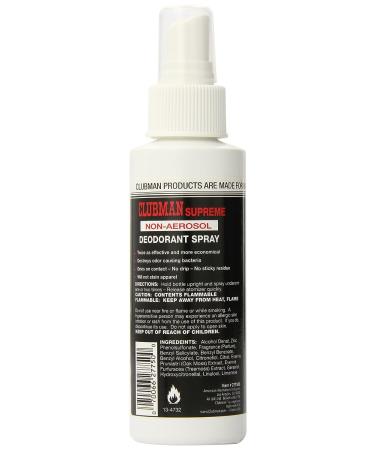 Clubman Supreme Non-Aerosol Deodorant 4 fl oz - Long Lasting Odor Protection - Buy Online on GoSupps.com