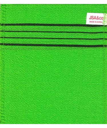 JSA Korean Exfoliating Mitt 4pcs Pack - Genuine Body Scrub Bath Mitten for Removing Dead Skin - Green Color - Buy Online on GoSupps.com