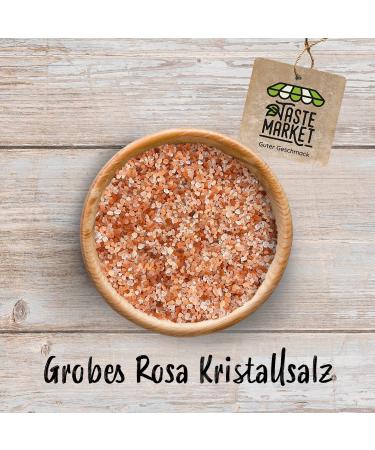  TASTE Guter Geschmack 10 x 500g of coarse pink crystal salt Also known as Himalayan salt Natural salt from Pakistan Taste Market - Buy Online on GoSupps.com