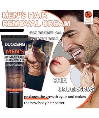 Painless & Flawless Depilatory for Men | Perfect for Chest Back Legs & All Skin Types - International Shipping Available - Buy Online on GoSupps.com